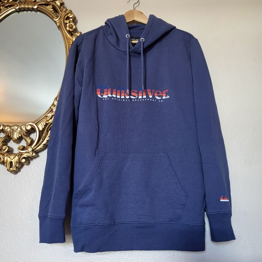 Quiksilver Primary HD Hoodie in Blue Indigo